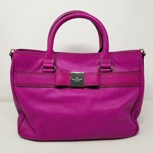 KATE SPADE Purple Bow Handbag with Removable Adjustable Strap Handbags Bags